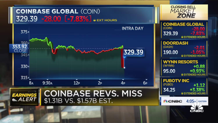 Coinbase dips after Q3 revenue miss