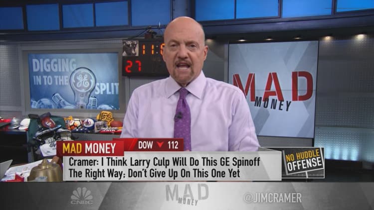 Jim Cramer says General Electric breaking up into 3 companies was a necessary move