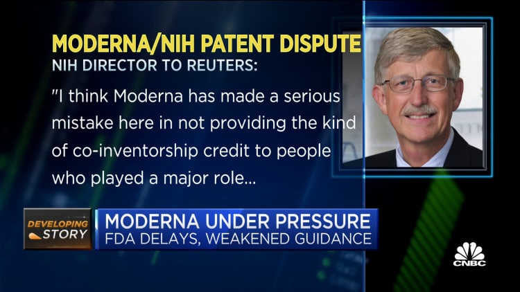 Moderna and NIH locked in patent battle