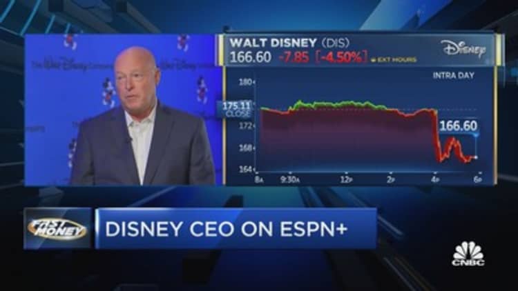 Disney CEO Bob Chapek joins Fast Money after conference call to discuss disappointing earnings