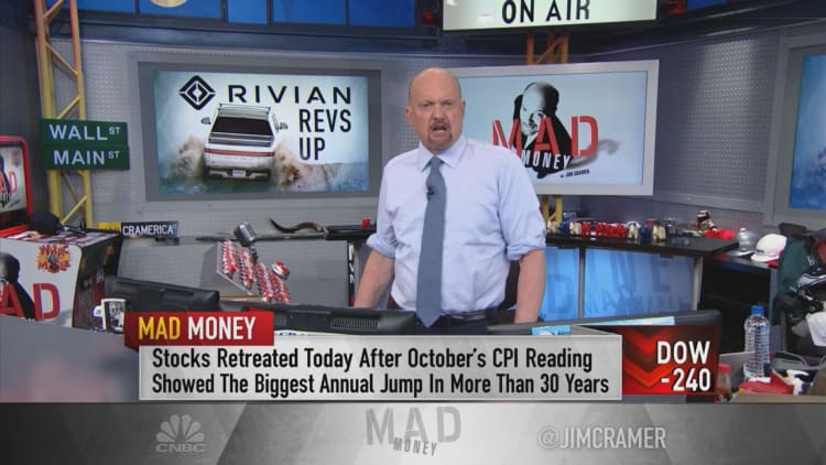 Jim Cramer offers an explanation for EV start-up Rivian reaching $86 billion market cap