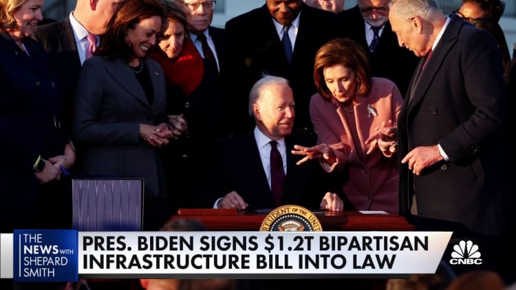 Here's what's in the Biden infrastructure bill