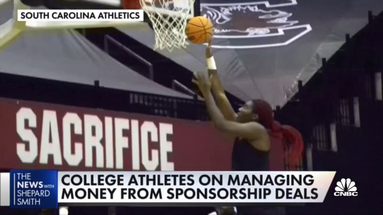 College athletes learn to manage money earned through sponsorship deals