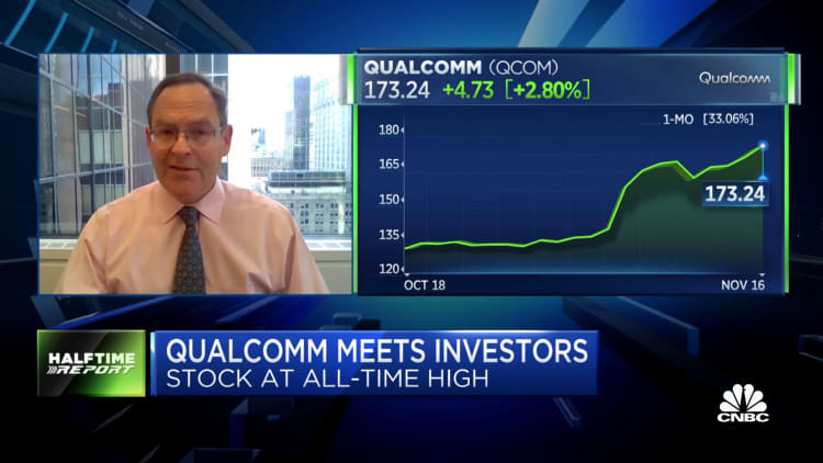 Qualcomm stock at an all-time high