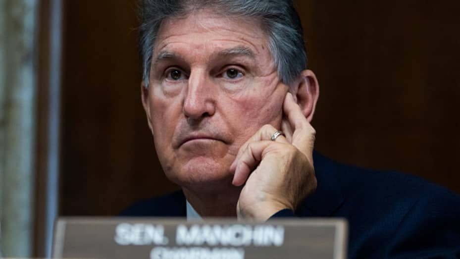 Chairman Joe Manchin, D-W.Va., conducts a Senate Energy and Natural Resources Committee hearing on domestic and international energy price trends, in Dirksen Building on Tuesday, November 16, 2021.