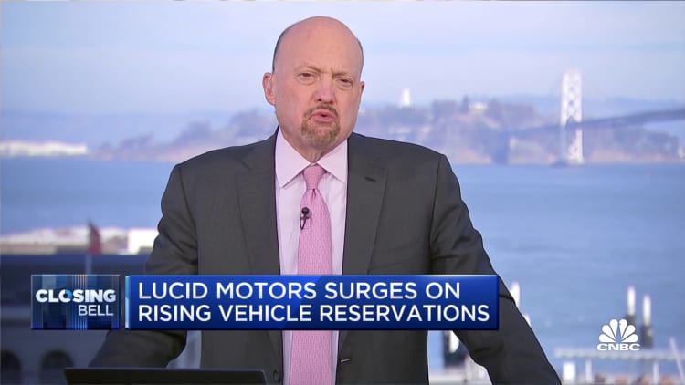 Jim Cramer on Lucid Motors: I think valuation's too high, but it's what people want