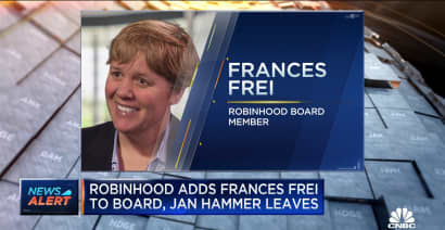 Robinhood adds Frances Frei to board as Jan Hammer leaves
