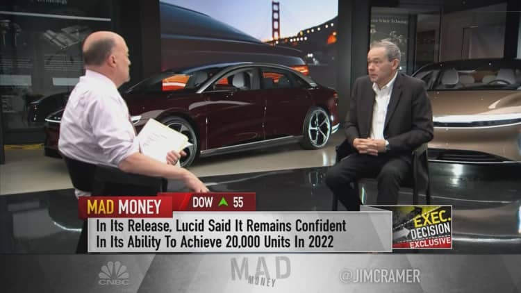 Watch Jim Cramer's full interview with Lucid Motors CEO Peter Rawlinson