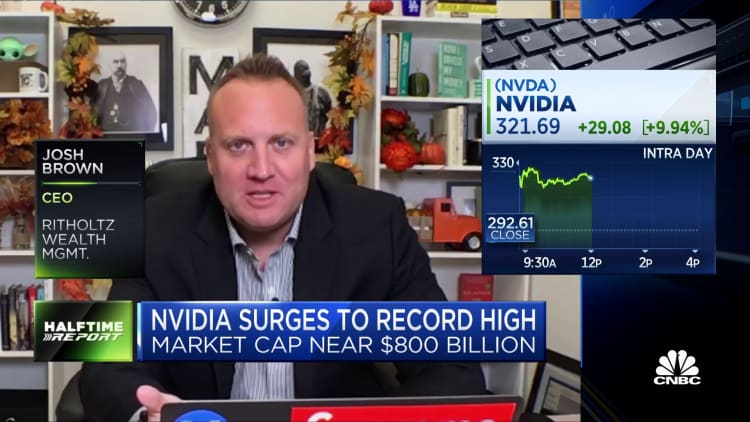 Josh Brown on Nvidia: 'The growth is ludicrous'