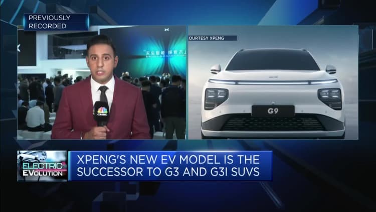 Chinese Tesla rival Xpeng unveils its new G9 electric SUV
