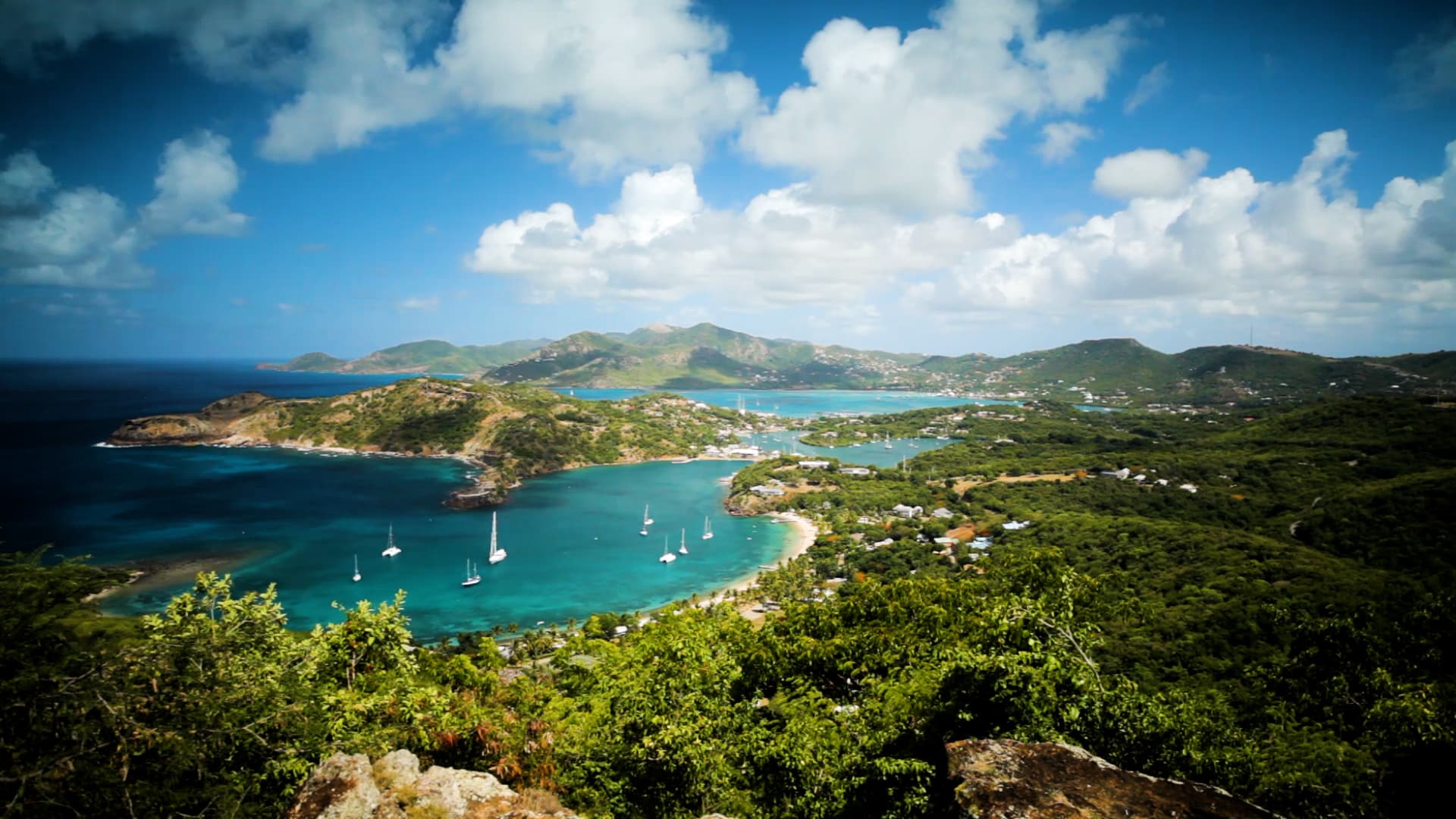 Antigua, an island in the eastern Caribbean Sea, is famous for its beautiful weather and 365 beaches.