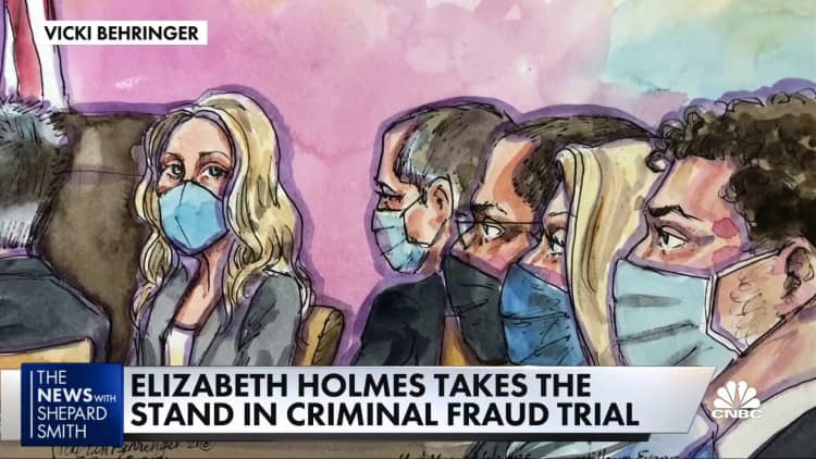 Holmes takes the stand in Theranos trial