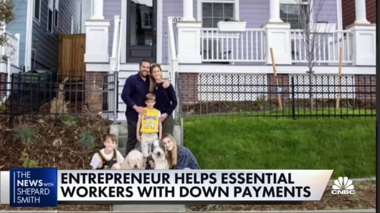 Entrepreneur helps essential workers with down payments on a home