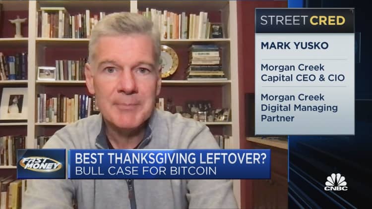 Bitcoin could see a post-Thanksgiving price surge, hedge fund manager Mark Yusko says