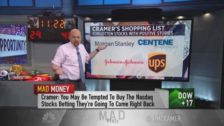 Jim Cramer says he likes Morgan Stanley and health insurer Centene amid market rotation