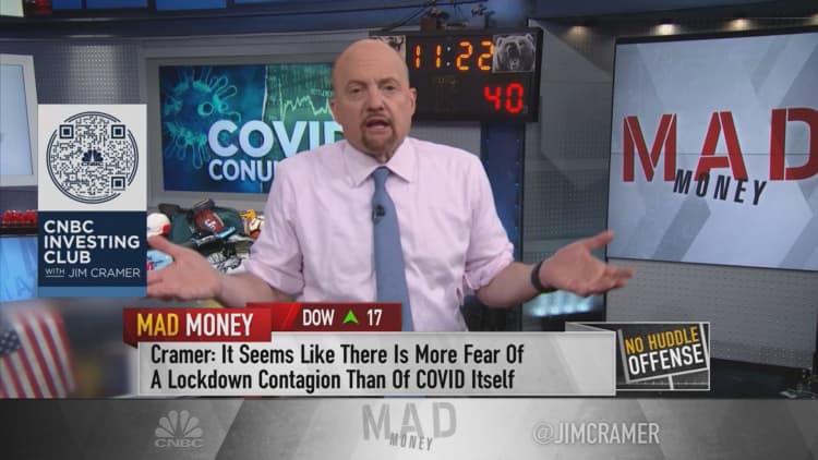 Jim Cramer discusses rise in Covid cases and its implications for U.S. stocks