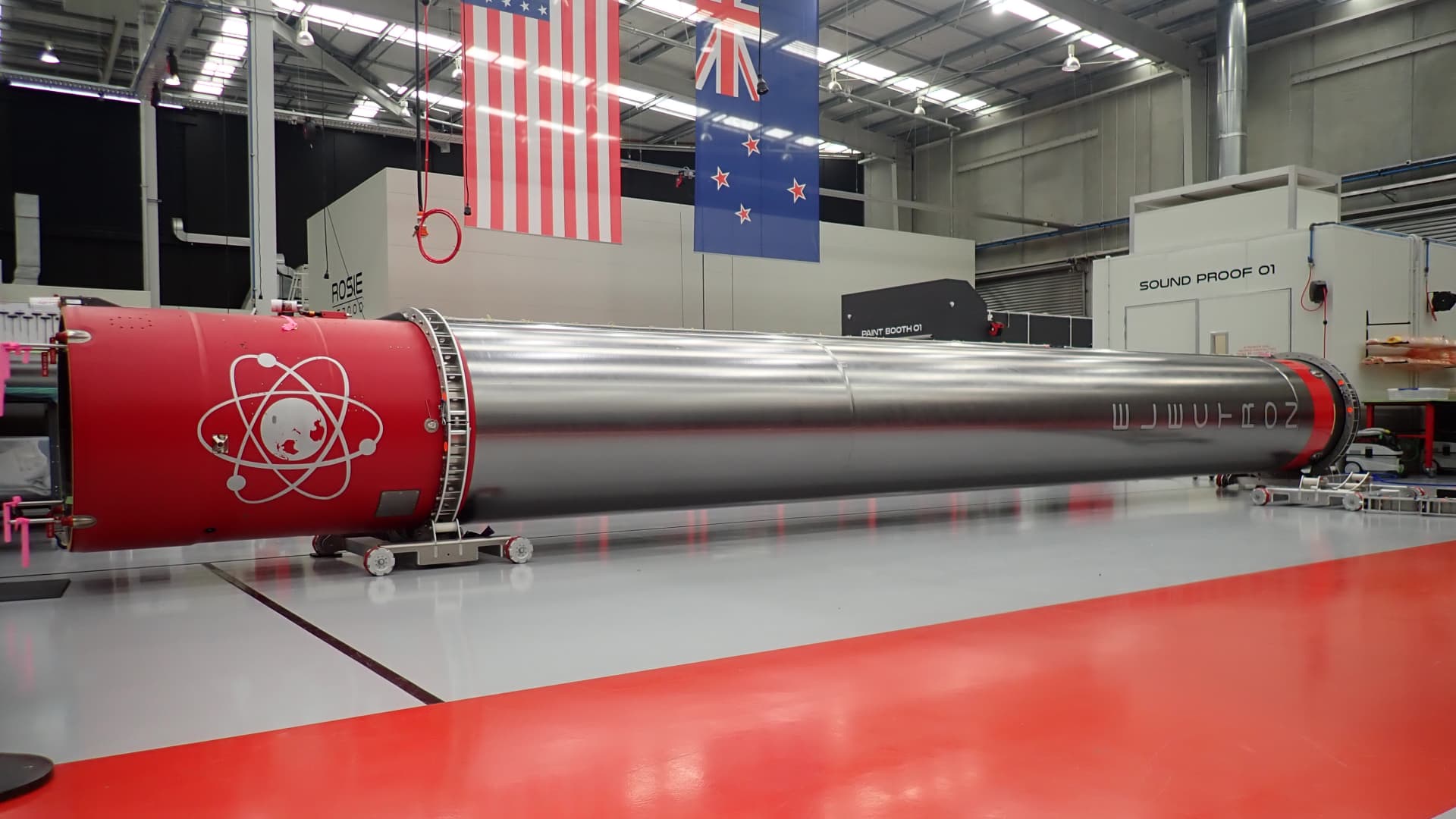 A close look at the company's reusable Electron rocket booster.