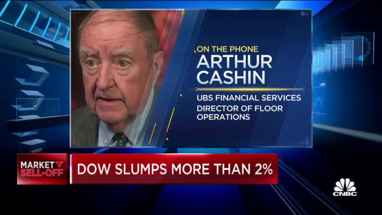 Art Cashin says bargain hunting will begin if market sell-off continues
