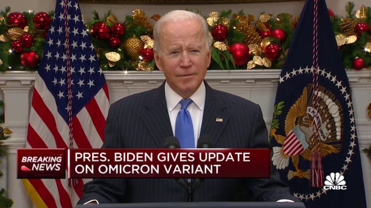 President Biden on the omicron variant