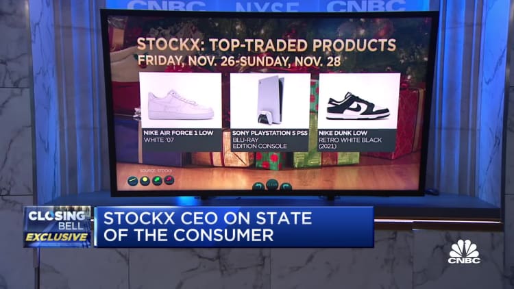 We're seeing record sales for Cyber Monday, says StockX CEO