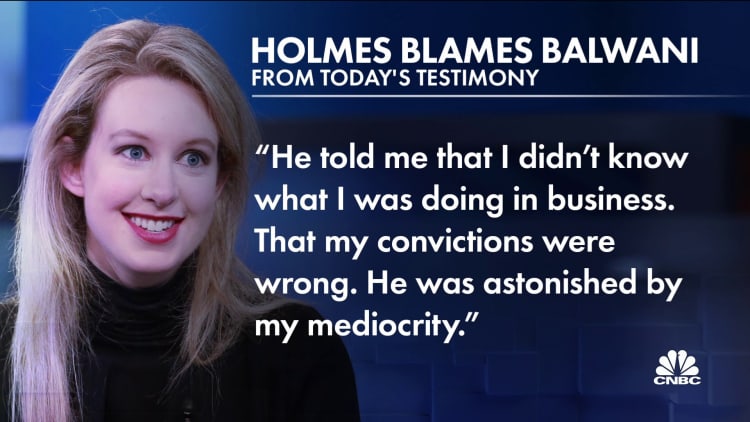 Theranos Founder Elizabeth Holmes describes sexual abuse from Sunny Balwani
