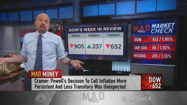 Cramer says put some cash to work in S&P 500 index fund after Tuesday's declines