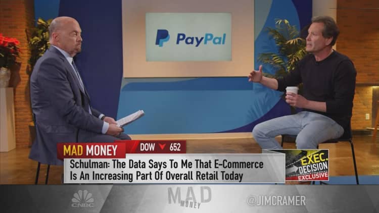 Watch Jim Cramer's full interview with PayPal CEO Dan Schulman