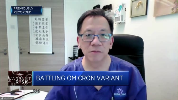Three-dose vaccine regimen will be the world's path out of the omicron threat, says Singapore doctor