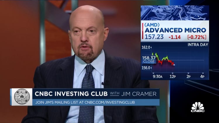 Jim Cramer: We're taking profits in AMD
