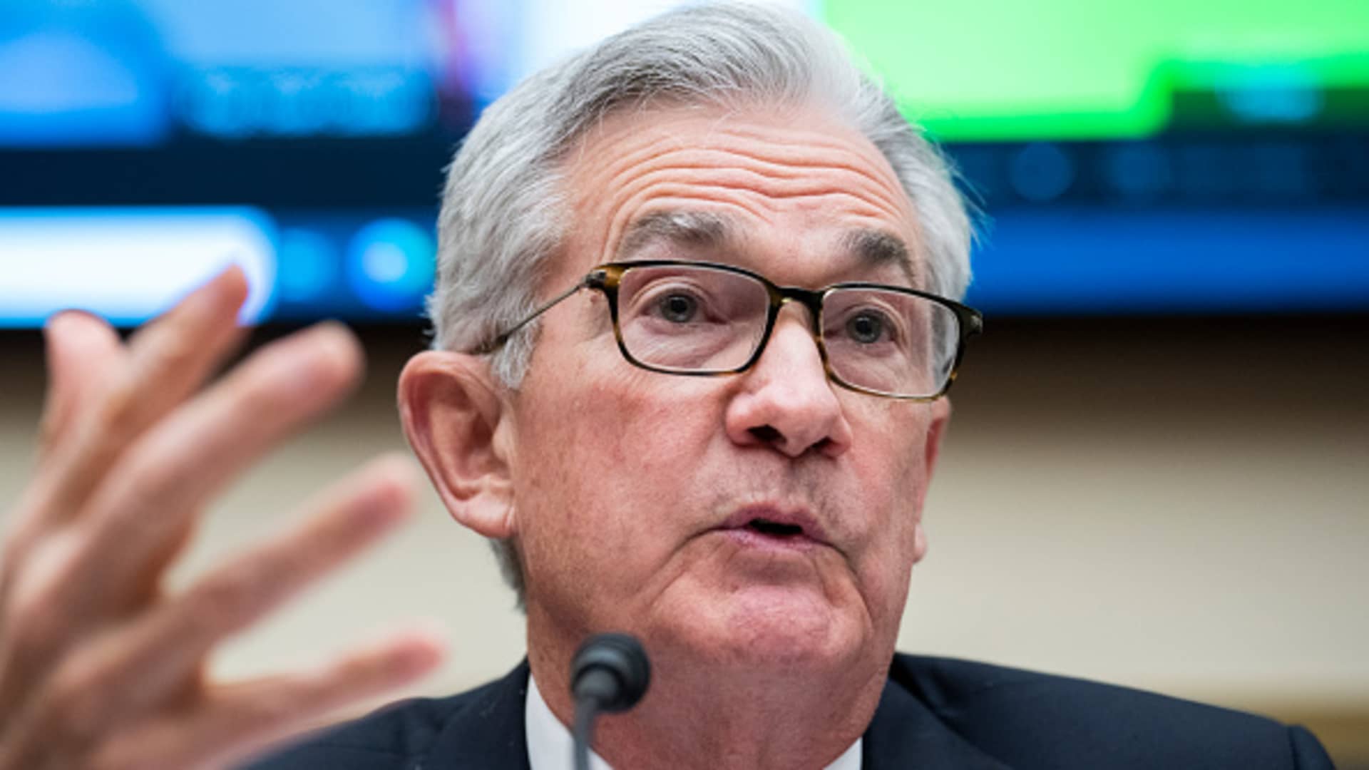 Federal Reserve Chairman Jerome Powell testifies during the House Financial Services Committee hearing titled Oversight of the Treasury Department's and Federal Reserve's Pandemic Response, in Rayburn Building on Wednesday, December 1, 2021.