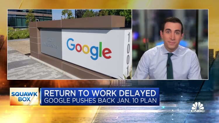 Google delays January return-to-work plan amid omicron