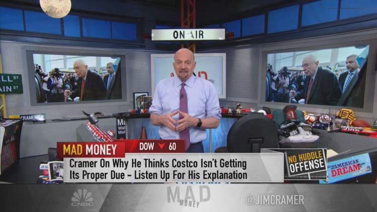 Cramer says he's sticking with Costco for the long term, citing its pricing power