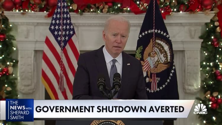 Government averts shutdown till February