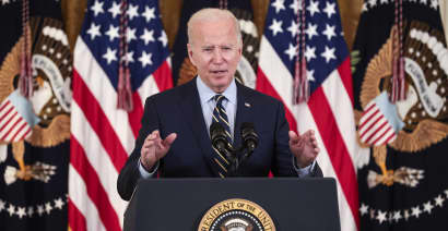 Watch live: Biden holds press conference as U.S. contends with inflation, Covid and Russia
