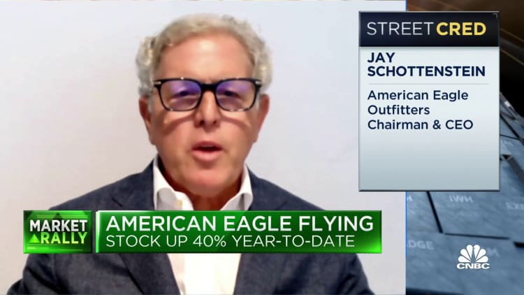 I think we're in very good shape in terms of supply chain disruptions, says American Eagle Outfitters CEO