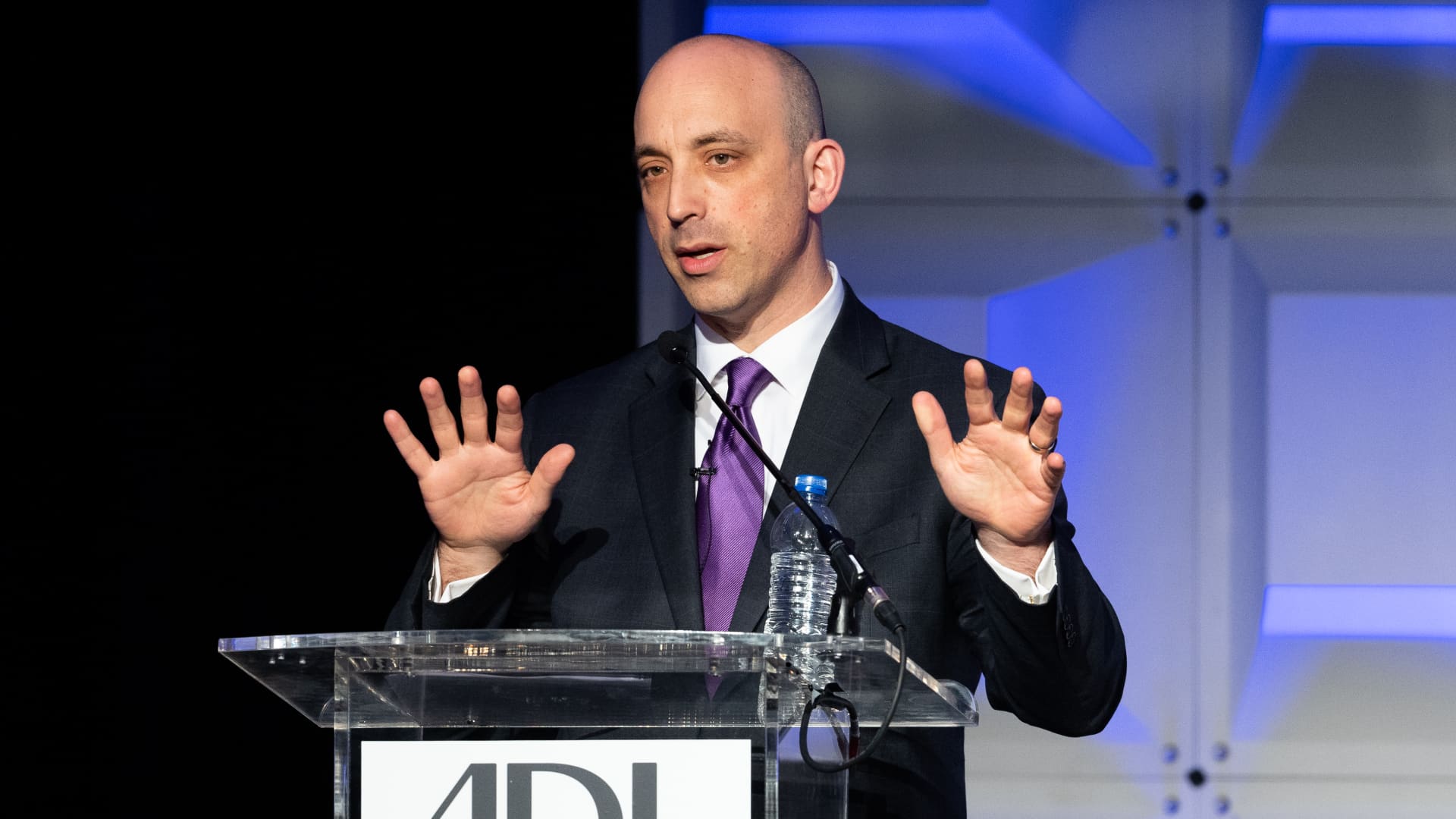 WASHINGTON, DC, UNITED STATES - 2018/05/06: Jonathan Greenblatt, ADL CEO and National Director, at the Anti-Defamation League (ADL) National Leadership Summit in Washington, DC. (Photo by Michael Brochstein/SOPA Images/LightRocket via Getty Images)