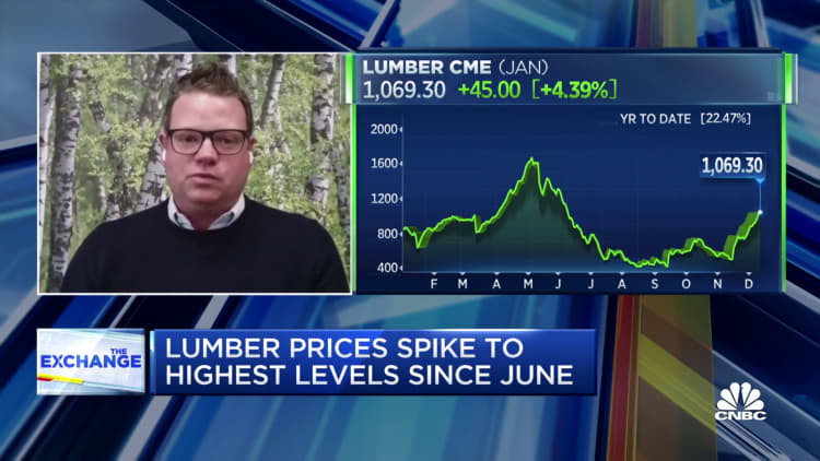 Lumber continues its wild ride with no end in sight, says Sherwood Lumber COO