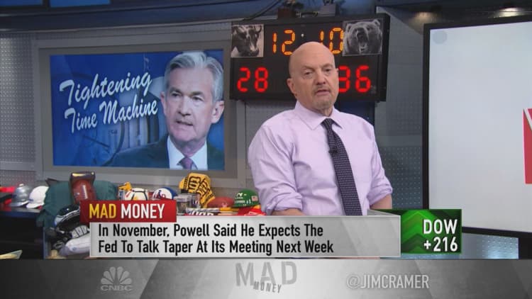 Jim Cramer looks back at the stock market's performance during Fed tightening cycles