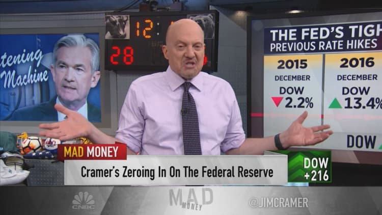 Jim Cramer: The Fed is no longer a friend of investors, but it's not any enemy yet either