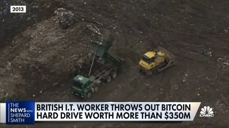 The search for bitcoin lost in a landfill