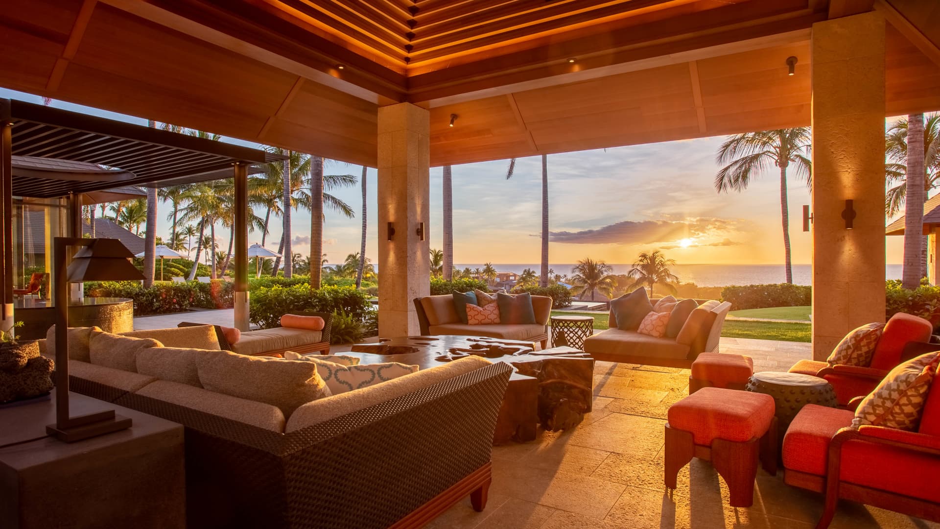 This private residence perched above Kauna'oa Bay on the Big Island recently sold for $18.5 million.