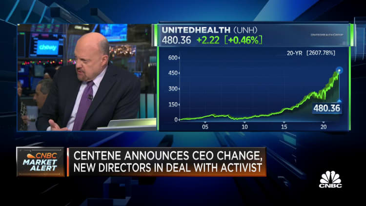 Centene is not an expensive stock, I like it more than UnitedHealth, says Jim Cramer