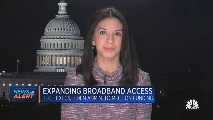 Expanding broadband access: Top tech execs to meet with the Biden administration on funding