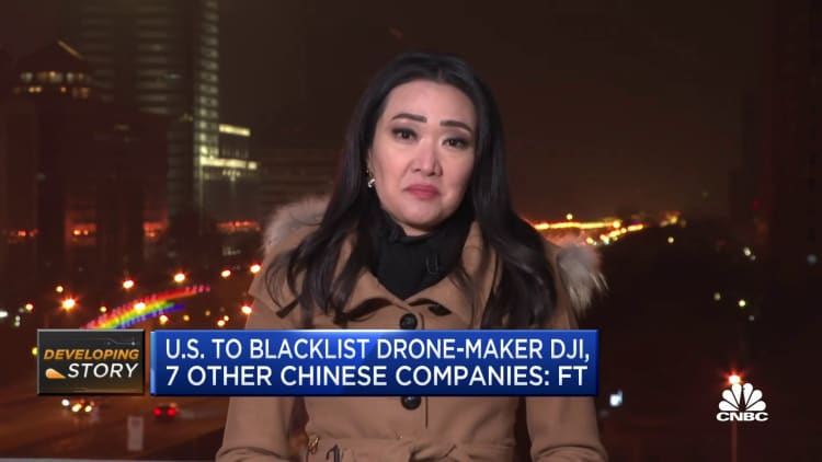 U.S. to blacklist drone-maker DJI, 7 other Chinese companies: FT