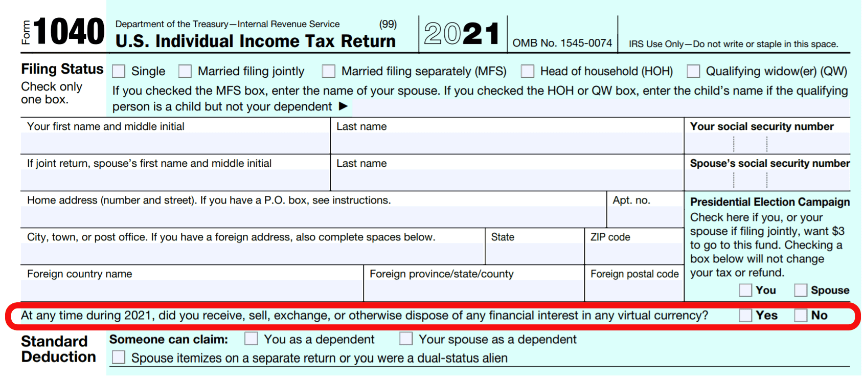 cryptocurrency tax form