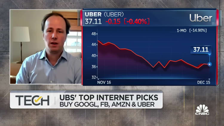 Google, FB, Amazon and Uber are top UBS internet stock picks