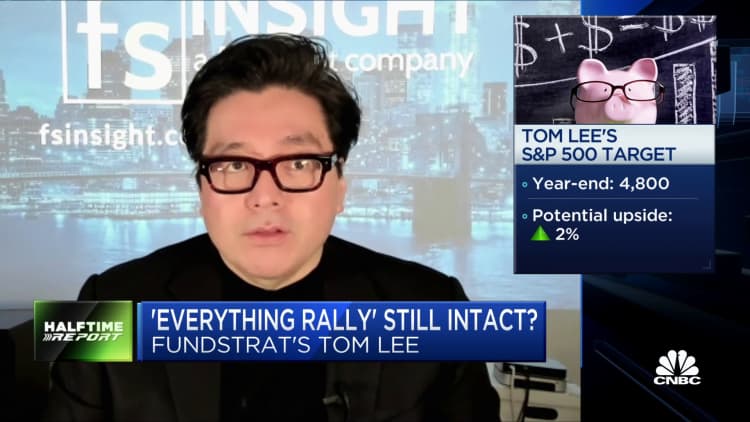 Fundstrat's Tom Lee sticking with his call for strong year-end rally