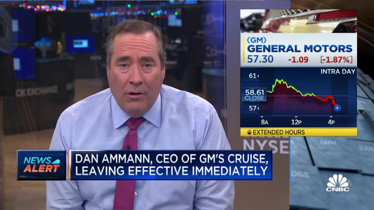 Dan Ammann, CEO of GM's Cruise leaving effective immediately