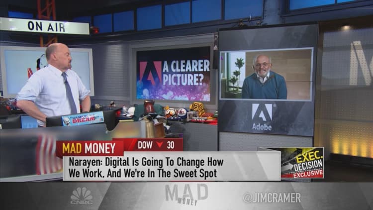 Watch Jim Cramer's full interview with Adobe CEO Shantanu Narayen