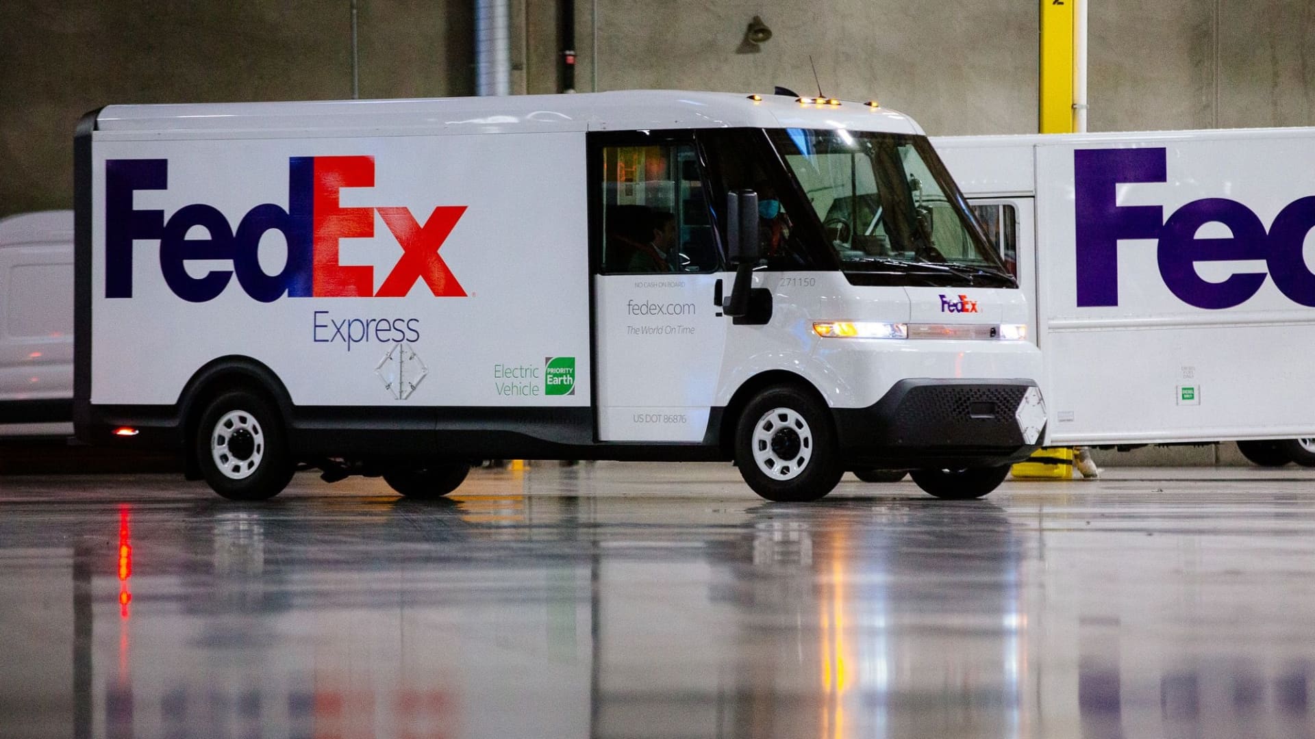 FedEx received its first five of an order of 500 electric Light Commercial Vehicles (eLCVs) from BrightDrop.